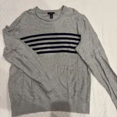 Gap メンズ クルーネックニット グレー Mのサムネイル