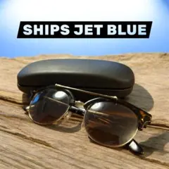 SHIPS JET BLUE サングラス べっ甲柄 サーモントブロー ケース付きのサムネイル
