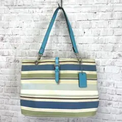 BURBERRY BLUE LABEL トートバッグ　ボーダー　肩掛け