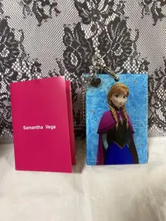 サマンサベガ　パスケース　ディズニー　アナと雪の女王　ミラー　バッグチャーム