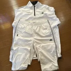 adidas ホワイト ジャケット・パンツセット