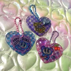 エンジェルブルーキラキラアクリルキーホルダー3点セット