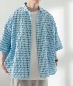 もう下げません【新品タグ付】シアサッカーチェックシャツ アーバンリサーチ