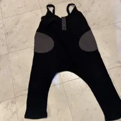 6vocale cottonオーバーオールブラック