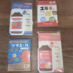 ツタエール製薬 ドリンクレター メモ帳 4種セット　おもしろメモ　パロディのサムネイル