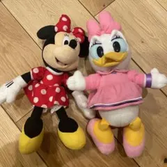 ミニーマウスとデイジーダック ぬいぐるみセット