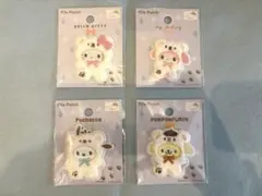 セリア パイルワッペン ハローキティ マイメロディ ポチャッコ ポムポムプリン