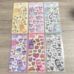 【新品未開封】平成はっぴーフォン ステッカー サンリオ 6種セット