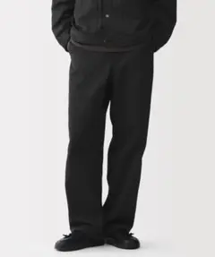 【新品】MUJI Labo 再生ポリエステルデニムワークパンツ 黒 M