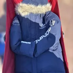 アディダス　オリジナルス　ロゴダウンジャケット　メンズ