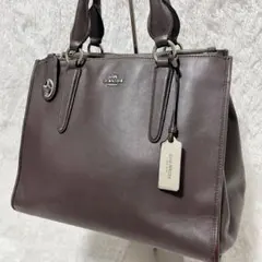 COACH コーチ 2WAY ハンドバッグ ショルダーバッグ レザー ブラウンのサムネイル