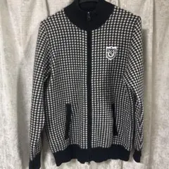 PEARLY GATES メンズ ニットジャケット 千鳥格子 サイズ5