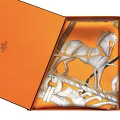 美品 モザイク柄 エルメス シルクスカーフ カレ90 ペガサスのいたずら