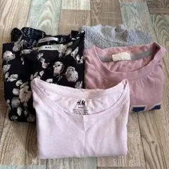 女の子　130 Tシャツ　ワンピース5点セット