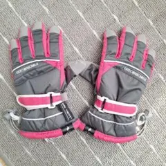 キッズ手袋 グレー/ピンク　PURECONSCIOUS