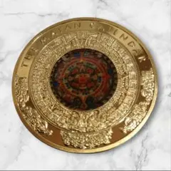 ビンテージ MEXICO 銅製 アステカ カレンダー 飾り絵皿/壁飾り