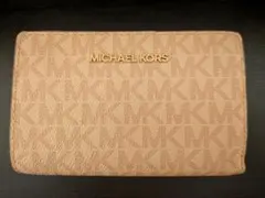 超美品 MICHAEL KORS 二つ折り財布 ベージュコーチ