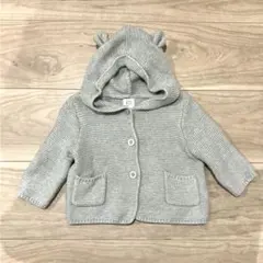 babyGap ギャップ　くま耳ニットカーディガン3-6ヶ月　美品