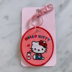 ♥サンリオキャラクター大賞 第1弾 キティちゃん 刺繍ワッペンキーホルダー♥新品