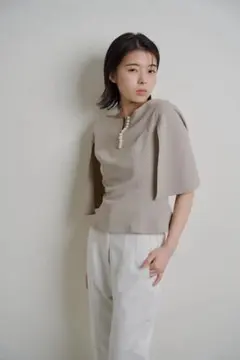【ピンクハウス】マーガレット柄はしごレース　Tシャツ　Mサイズ PINK HOUSE - 【ピンクハウス】マーガレット柄はしごレース Tシャツ M