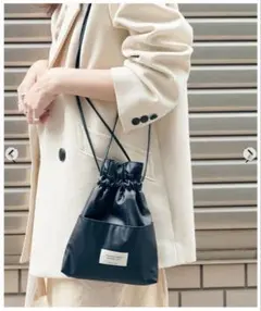 【beautiful people/ビューティフルピープル】2WAYレザー巾着