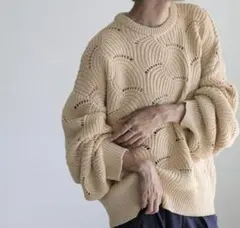 11/23まで限定価格！SELECT MOCA リーフモチーフボリュームニット