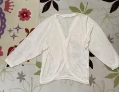 レディースアイボリー カーディガン Lサイズ