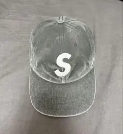 Supreme Pigment Coated S Logo 6-Panel黒