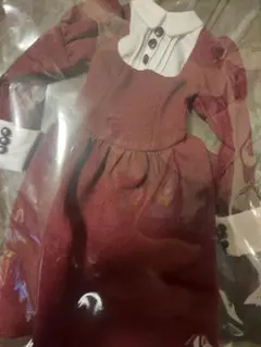 DOLK×NO.S PROJECT クラシックレトロワンピース ボルドー