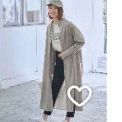 新品　グローバルワーク　ロングシャツワンピース ベージュ 長袖