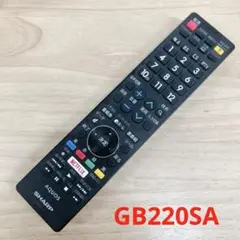 SHARP テレビリモコン GB220SAのサムネイル