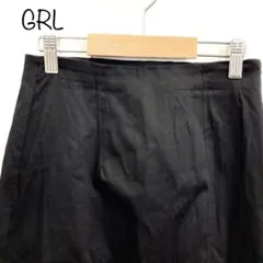 【GRL】グレイル　スリット　ロングタイトスカート　ブラック　S