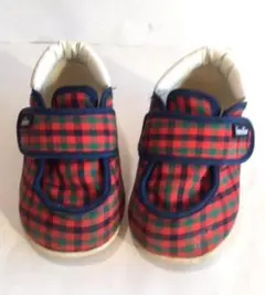 ファミリアチェック　赤　靴　12.5cm　familiar　ファーストシューズ