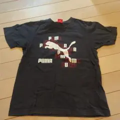 PUMA 黒 Tシャツ ロゴプリント150