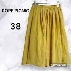 【18】ROPE PICNIC ロペピクニック　フレアスカート　イエロー　38