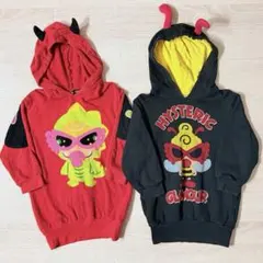 新品】80☆ヒステリックミニ☆ツノ付きパーカー！デビルミニちゃん 