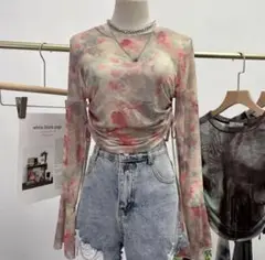 ♡新品✨マーブル フェアリー シースルートップス