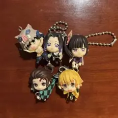 鬼滅の刃　ufotable ガチャ　つまんでつなげてますこっと　5個　セット