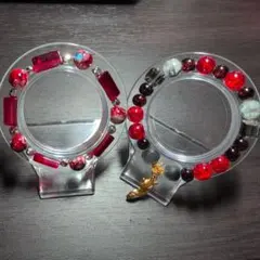【2点セット】ハンドメイド　ビーズブレスレット