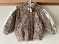 暖かい　ふわふわベビージャケット　パーカー80cm