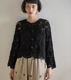 THE Yon トーションレースカーディガンのサムネイル