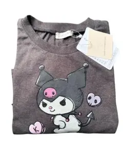 Kuromi フリル付き ピグメント Tシャツ