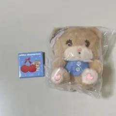 mikko characters ぬいぐるみ 2 ラテ 缶バッチ セット