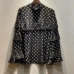 Diagram ダイアグラム グレースコンチネンタル 水玉 ドット ブラウス 黒