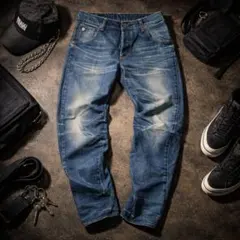 G-STAR RAW ジースターロウ 3Dデニム W28 立体裁断 色落ち◎