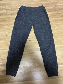 150cm ユニクロ ダークグレースウェットパンツ サイドポケットファスナーつき