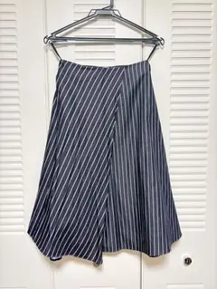23区　ストライプ　膝下スカート