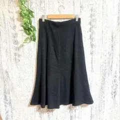 未使用♥️ レディース ロングニットフレアスカート ブラック (M)