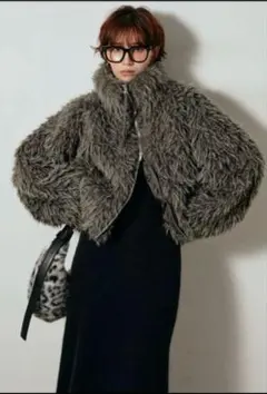 esica ファー　ミックスシープファースタンドブルゾン