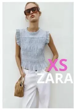 新品タグ付き ZARA ストラップレスワンピース ボウ リボンワンピース